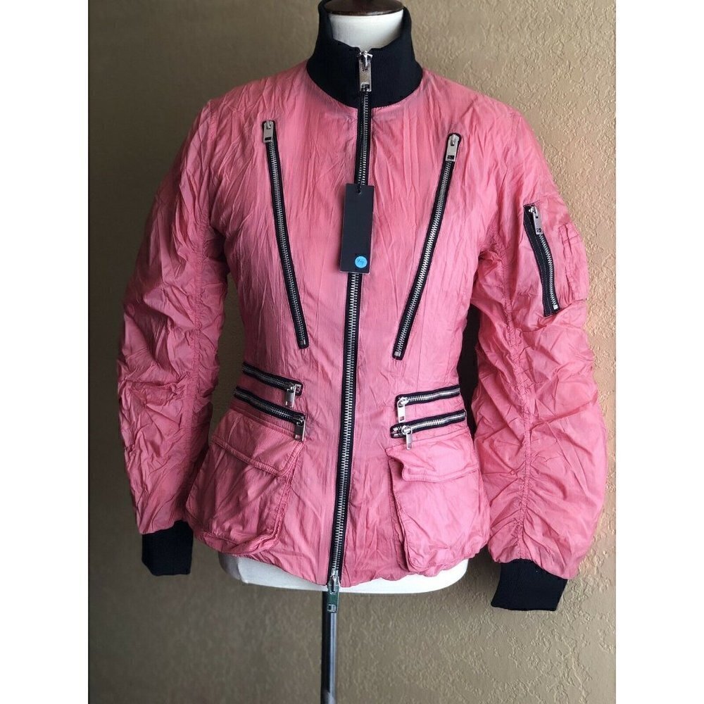 Diesel W-BLANKYT GIACCA Pink Nylon Puffer Jacket S - Picture 11 of 12